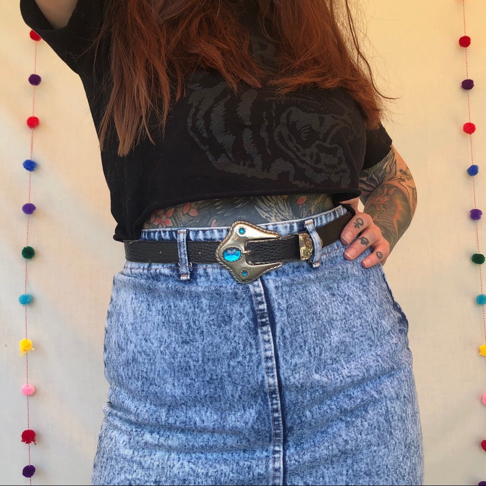 Vintage leather belt